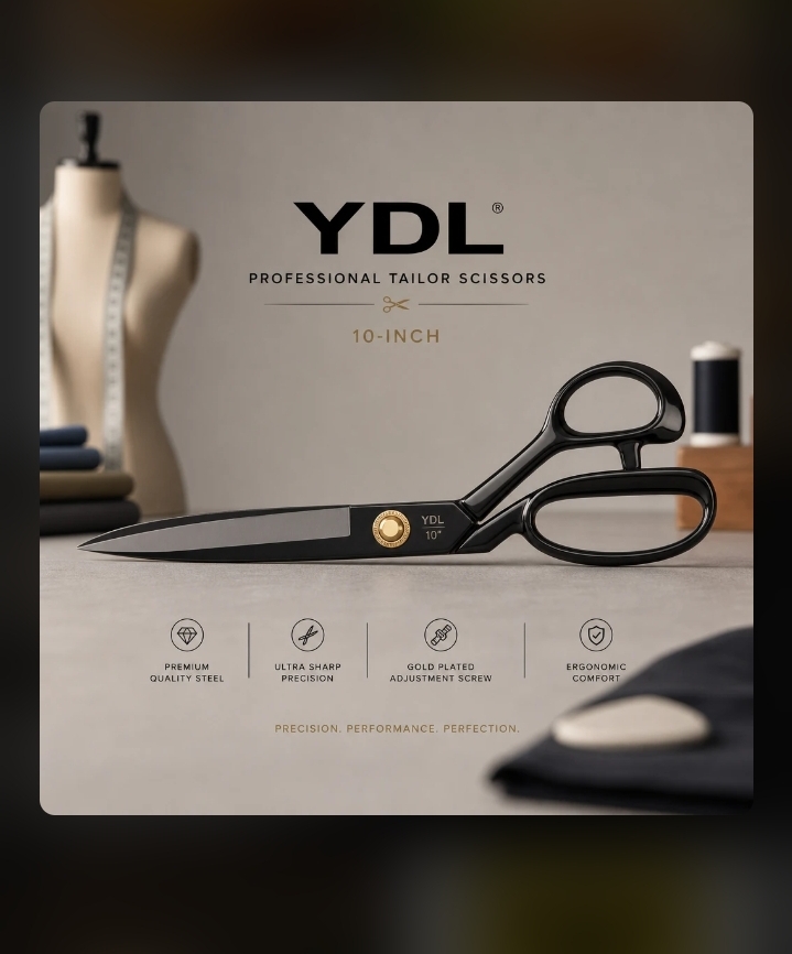 قیچی  سایز ۱۰ YDL مخصوص پارچه