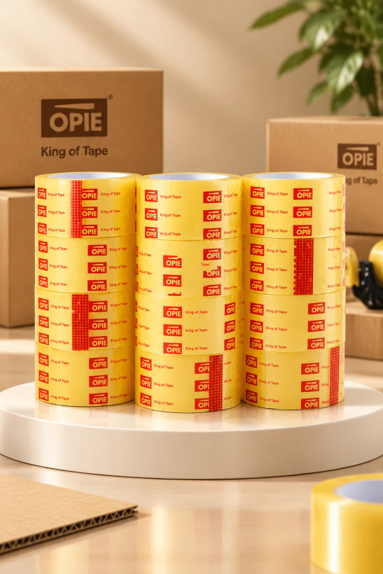 چسب پهن ۵ سانتی OPTE کریستال (۹۰ یارد)