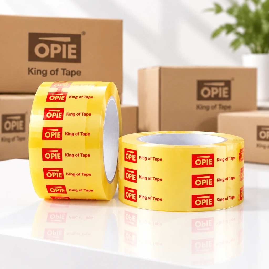 چسب پهن ۵ سانتی OPTE کریستال (۹۰ یارد)